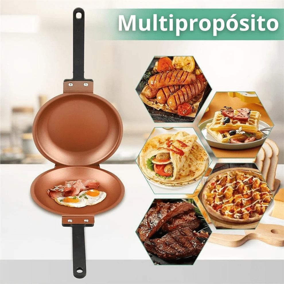 DuoChef – Sartén Antiadherente para Pancakes y Huevos